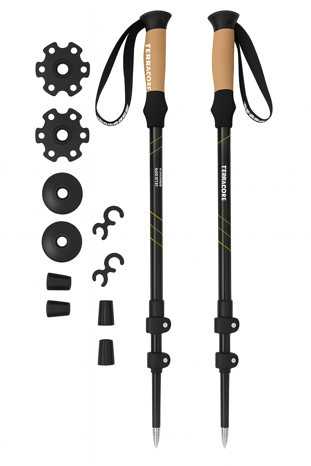 TerraCore Trekking Poles – Lightweight, Adjustable, Shock-Absorbing (Pre-Order)