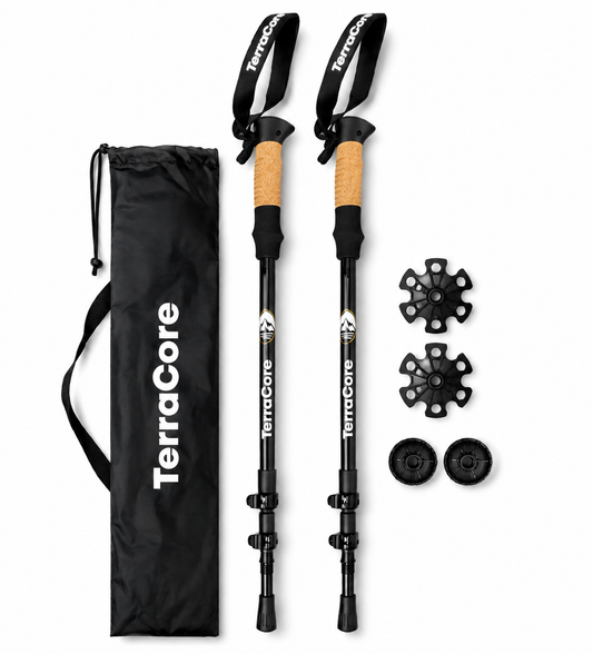 TerraCore Trekking Poles – Lightweight, Adjustable - Order Now!